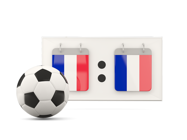 Football with scoreboard. Download flag icon of Saint Barthelemy at PNG format