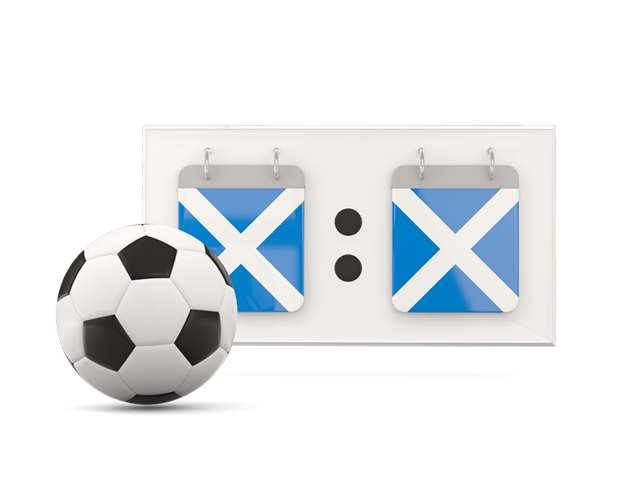 Football with scoreboard. Download flag icon of Scotland at PNG format
