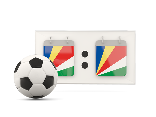 Football with scoreboard. Download flag icon of Seychelles at PNG format