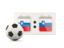 Slovenia. Football with scoreboard. Download icon.