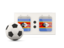 Swaziland. Football with scoreboard. Download icon.