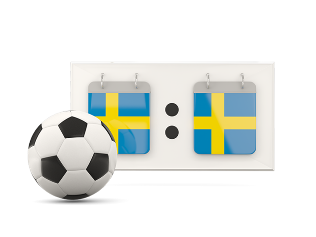 Football with scoreboard. Download flag icon of Sweden at PNG format