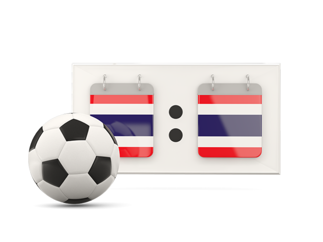 Football with scoreboard. Download flag icon of Thailand at PNG format