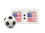 United States of America. Football with scoreboard. Download icon.