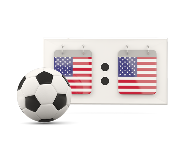 Football with scoreboard. Download flag icon of United States of America at PNG format