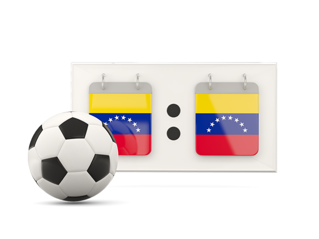 Football with scoreboard. Download flag icon of Venezuela at PNG format