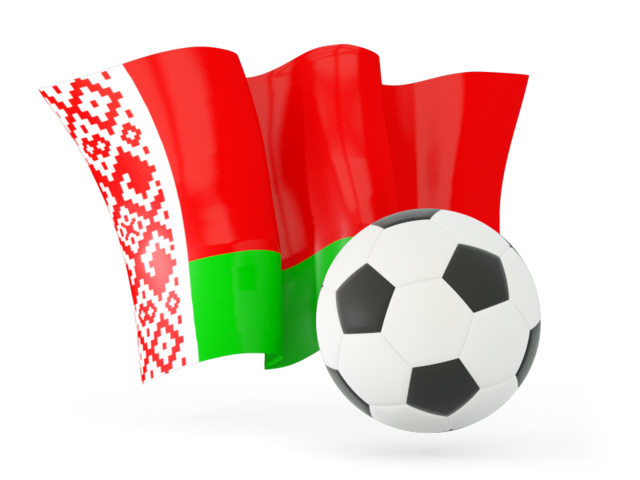 Football with waving flag. Download flag icon of Belarus at PNG format