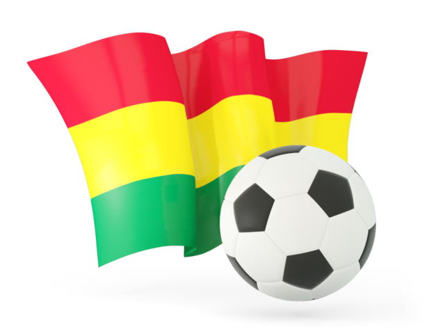 Football with waving flag. Download flag icon of Bolivia at PNG format