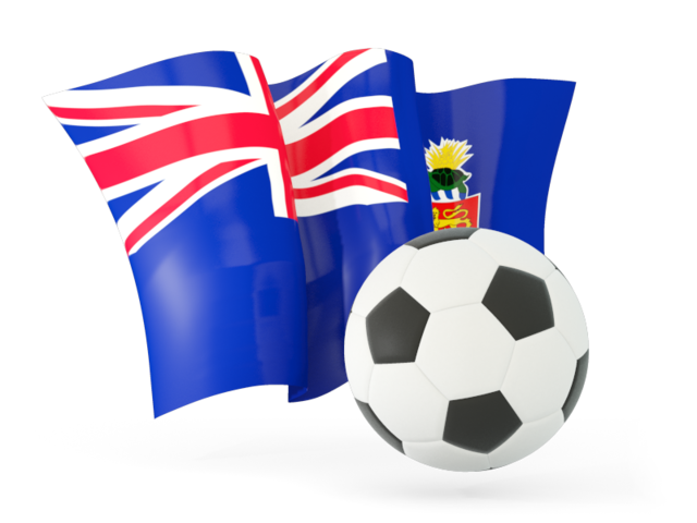 Football with waving flag. Download flag icon of Cayman Islands at PNG format