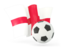 Англия. Футбольный мяч с волнистым флагом. Скачать иконку.