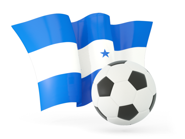 Football with waving flag. Download flag icon of Honduras at PNG format