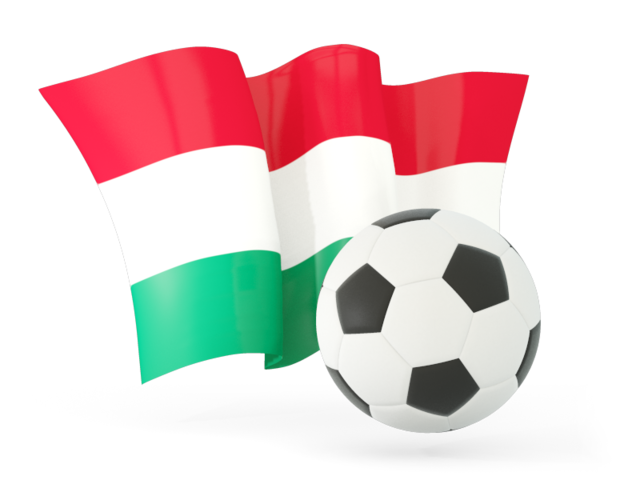 Football with waving flag. Download flag icon of Hungary at PNG format