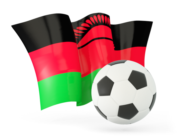 Football with waving flag. Download flag icon of Malawi at PNG format