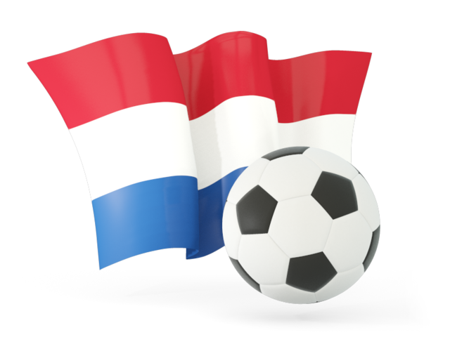 Football with waving flag. Download flag icon of Netherlands at PNG format