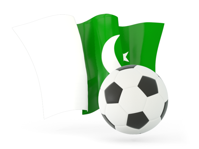 Football with waving flag. Download flag icon of Pakistan at PNG format