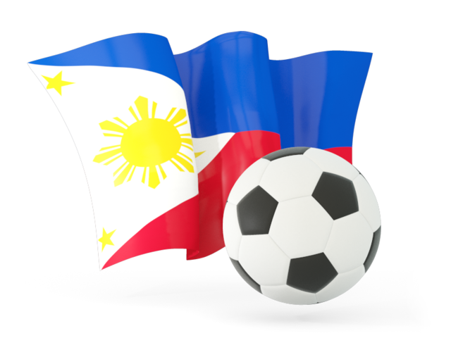 Football with waving flag. Download flag icon of Philippines at PNG format