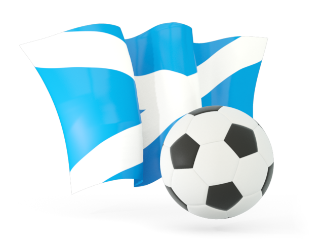 Football with waving flag. Download flag icon of Scotland at PNG format