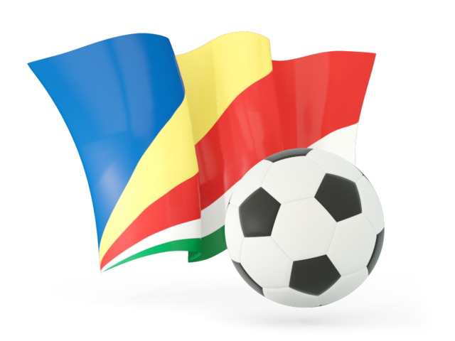 Football with waving flag. Download flag icon of Seychelles at PNG format