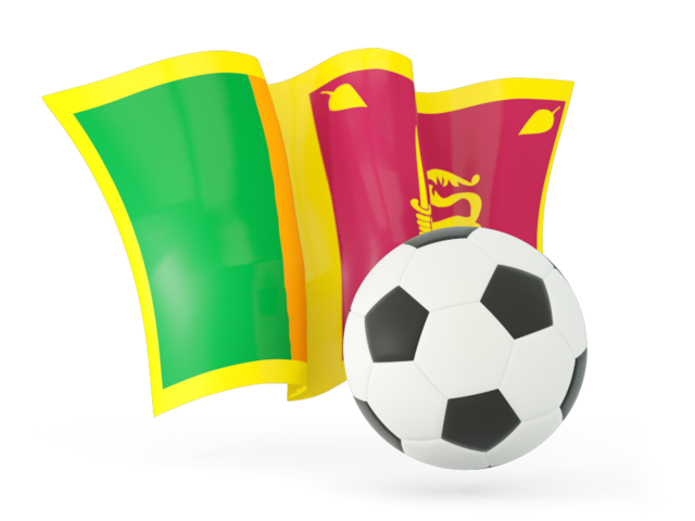 Football with waving flag. Download flag icon of Sri Lanka at PNG format