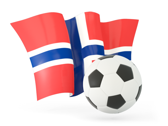 Football with waving flag. Download flag icon of Svalbard and Jan Mayen at PNG format