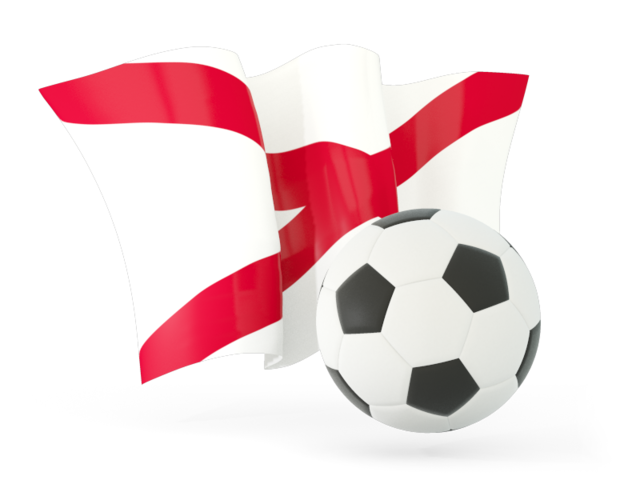 Football with waving flag. Download flag icon of Alabama