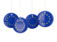 European Union. Four round labels. Download icon.