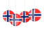 Svalbard and Jan Mayen. Four round labels. Download icon.
