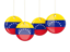 Venezuela. Four round labels. Download icon.