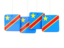 Democratic Republic of the Congo. Four square labels. Download icon.