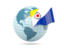 Bonaire. Globe with flag. Download icon.