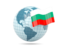 Bulgaria. Globe with flag. Download icon.