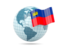 Liechtenstein. Globe with flag. Download icon.