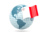 Malta. Globe with flag. Download icon.