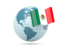 Mexico. Globe with flag. Download icon.