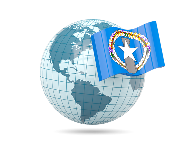 Globe with flag. Download flag icon of Northern Mariana Islands at PNG format