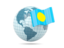 Palau. Globe with flag. Download icon.