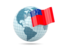 Samoa. Globe with flag. Download icon.