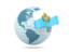 San Marino. Globe with flag. Download icon.