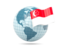 Singapore. Globe with flag. Download icon.