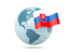 Slovakia. Globe with flag. Download icon.