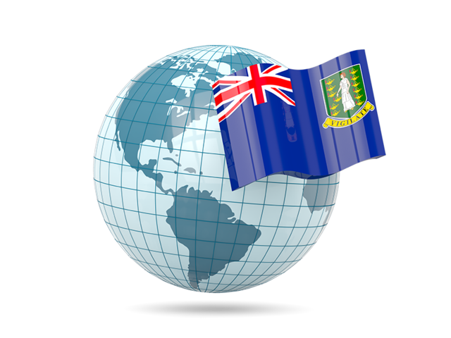 Globe with flag. Download flag icon of Virgin Islands at PNG format
