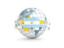 Argentina. Globe with line of flags. Download icon.