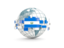 El Salvador. Globe with line of flags. Download icon.