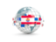 French Polynesia. Globe with line of flags. Download icon.