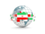 Iran. Globe with line of flags. Download icon.