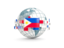 Philippines. Globe with line of flags. Download icon.