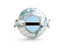 Botswana. Globe with shield. Download icon.