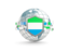Sierra Leone. Globe with shield. Download icon.