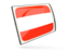 Austria. Glossy rectangular icon. Download icon.