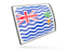 British Indian Ocean Territory. Glossy rectangular icon. Download icon.